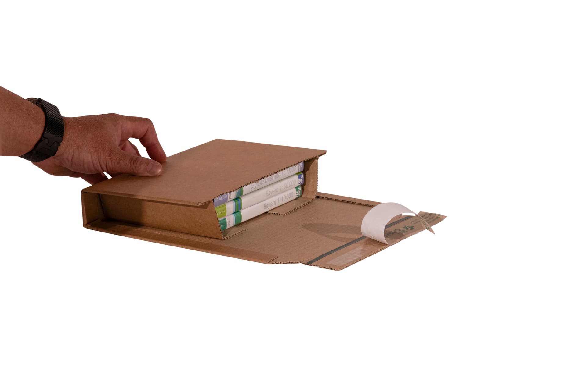 Wickelverpackung seitlich massiv