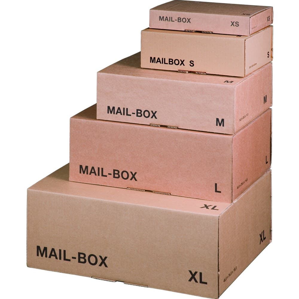 Mail-Box 1-wellig braun · 247 × 146 × 42 mm