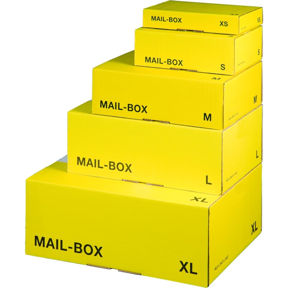 Mail-Box 1-wellig gelb
