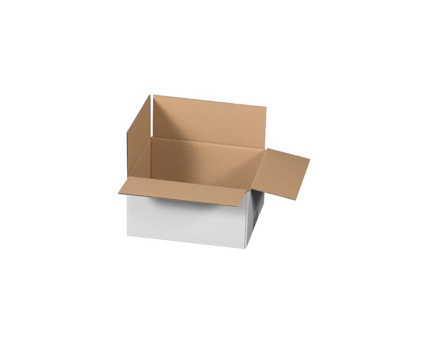 Versandkarton 2-wellig weiß · 217 × 172 × 110 mm