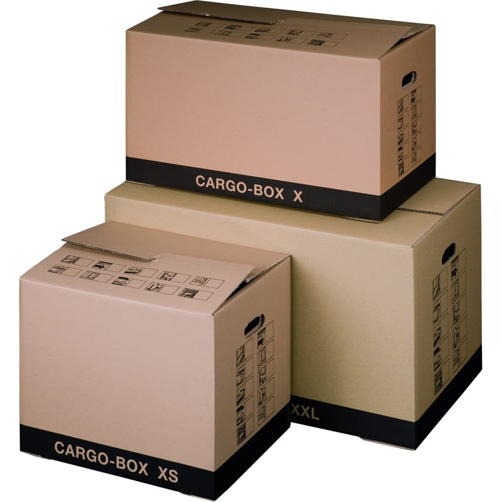 Cargo-Box 2-wellig braun