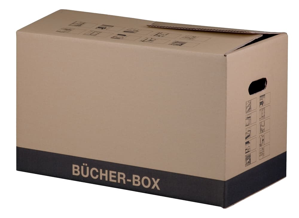 Cargo-Box B Bücherbox Einzeln 1-wellig braun