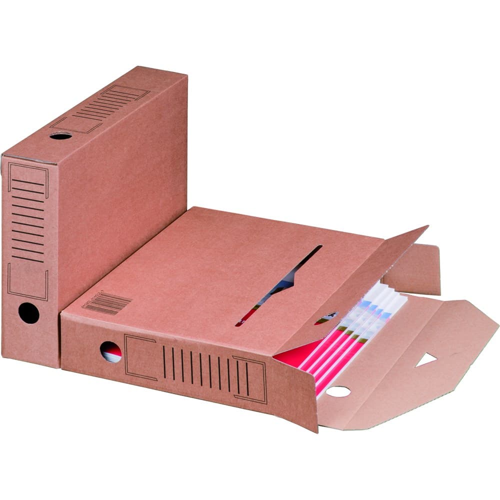 Archiv-Ablagebox 1-wellig braun