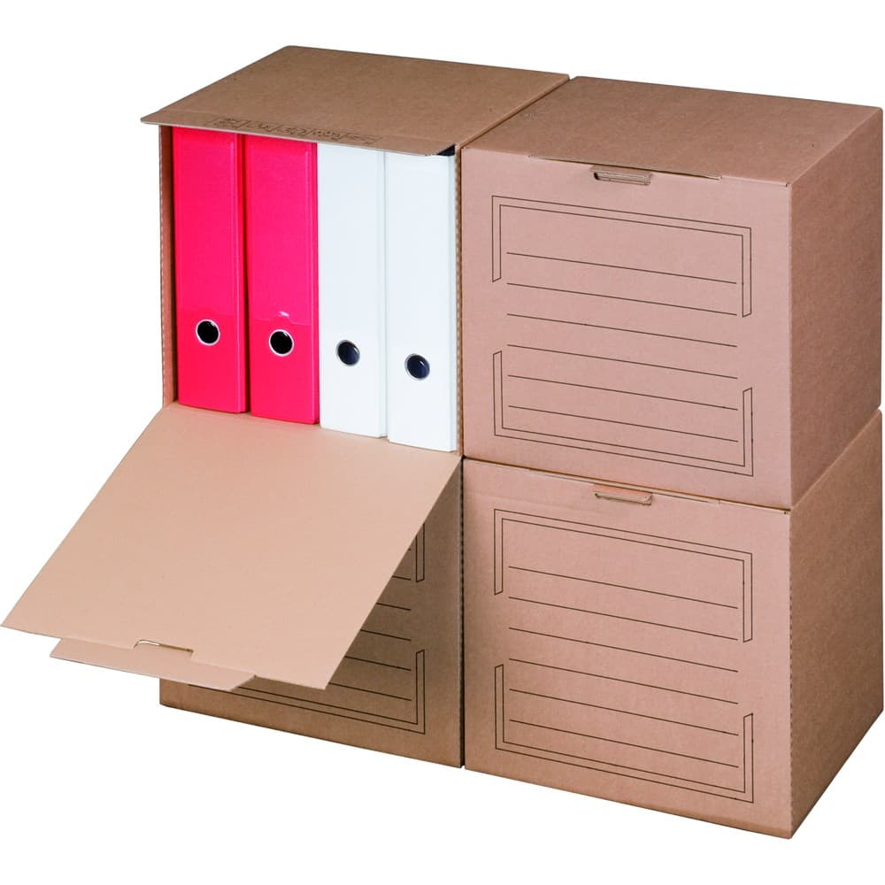 Archivbox 1-wellig braun