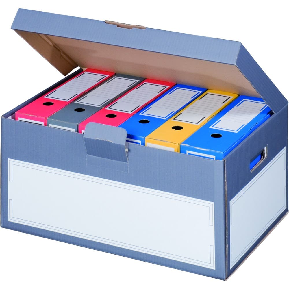 Klappdeckelcontainer 1-wellig grau