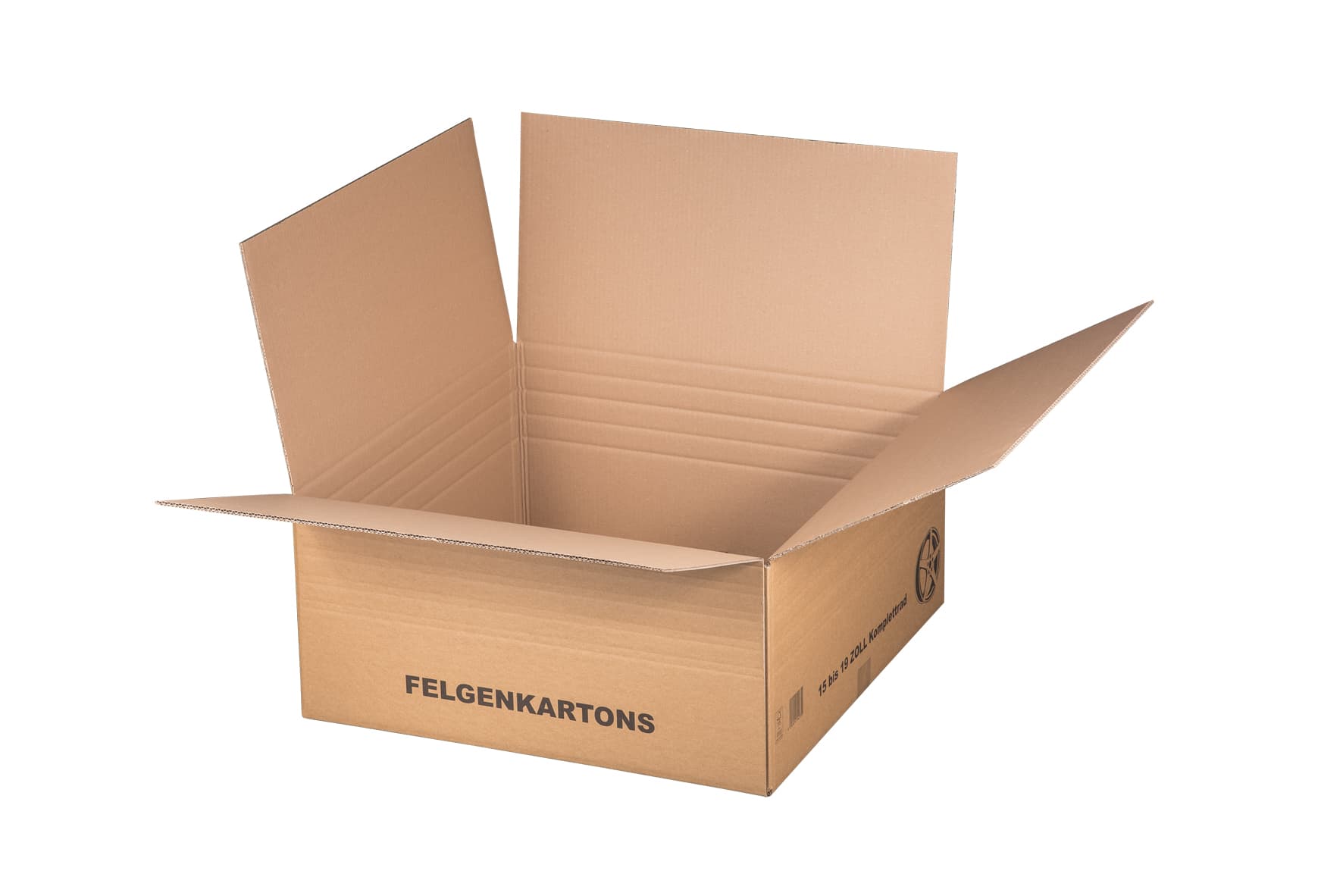 Felgenversandkarton 2-wellig braun