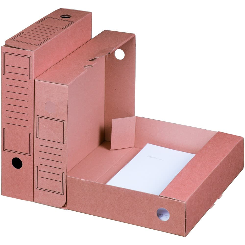 Archiv-Ablagebox 1-wellig braun · 252 × 70 × 317 mm